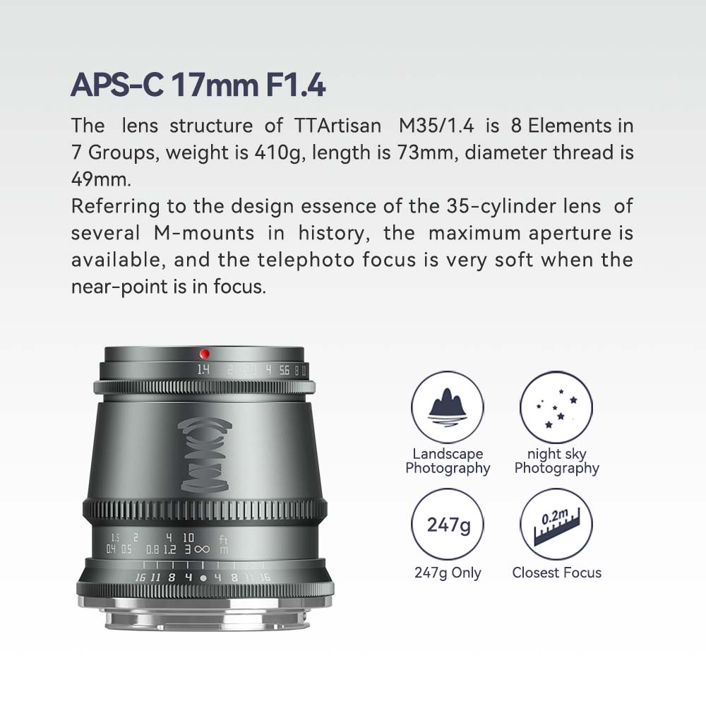 APS-C Trio Lens SET Titanium Grey & Black